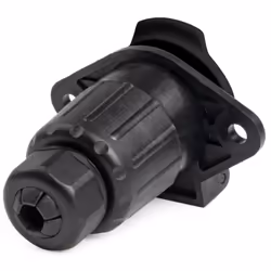 AMiO 03221 Towbar Socket 24 7 black caravans with lid