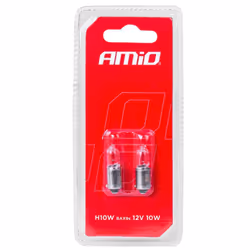 AMiO 03356 Light Bulbs H10W, Halogen 12 10