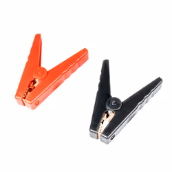 Battery charger crocodile clips; AMiO