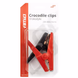 AMiO 03525 Battery charger crocodile clips