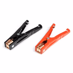 Battery charger crocodile clips; AMiO