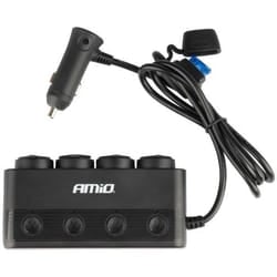 AMiO 04175 Distributor, cigarette lighter 216 / 108 PD30W, QC3.0