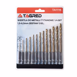 Twist Drill Bit Set; TAGRED; 13