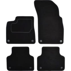 CUSTOPOL AUD236C Floor mat set Textile Front and Rear 4 black Tailored AUDI: Q7