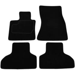 CUSTOPOL BM266C Floor mat set Textile Front and Rear 4 black Tailored BMW: X5