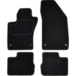 CUSTOPOL FIA276C Floor mat set Textile Front and Rear 4 black Tailored