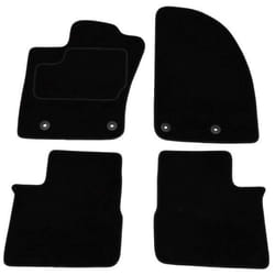 CUSTOPOL FIA277C Floor mat set Textile Front and Rear 4 black Tailored
