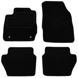 CUSTOPOL FOR91C Floor mat set Textile Front and Rear 4 black Tailored