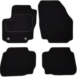 CUSTOPOL FOR250C Floor mat set Textile Front and Rear 4 black Tailored FORD: MONDEO 4 Turnier, MONDEO 4