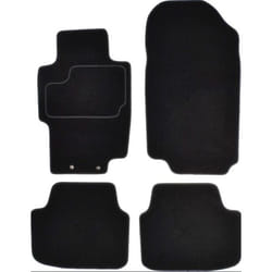 CUSTOPOL HON30C Floor mat set Textile Front and Rear 4 black Tailored