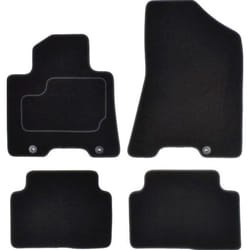 CUSTOPOL HYU217C Floor mat set Textile Front and Rear 4 black Tailored HYUNDAI: Tucson