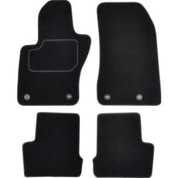 CUSTOPOL JEP57C Floor mat set Textile Front and Rear 4 black Tailored