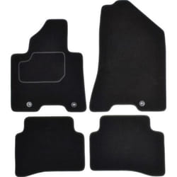CUSTOPOL KIA201C Floor mat set Textile Front and Rear 4 black Tailored KIA: Sportage IV