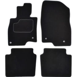 CUSTOPOL MAZ92C Floor mat set Textile Front and Rear 4 black Tailored MAZDA: 6 Saloon