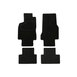 CUSTOPOL MER25C Floor mat set Textile Front and Rear 4 black Tailored