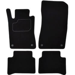 CUSTOPOL MER185C Floor mat set Textile Front and Rear 4 black Tailored