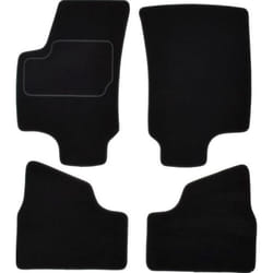 CUSTOPOL OPL55C Floor mat set Textile Front and Rear 4 black Tailored