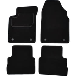 CUSTOPOL OPL285C Floor mat set Textile Front and Rear 4 black Tailored