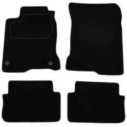 CUSTOPOL RNT275C Floor mat set Textile Front and Rear 4 black Tailored RENAULT: LAGUNA 3
