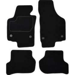 CUSTOPOL SET35C Floor mat set Textile Front and Rear 4 black Tailored