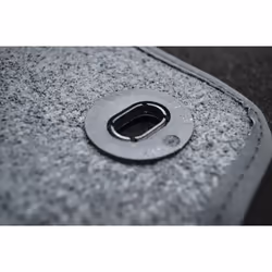 CUSTOPOL SET35C Floor mat set Textile Front and Rear 4 black Tailored