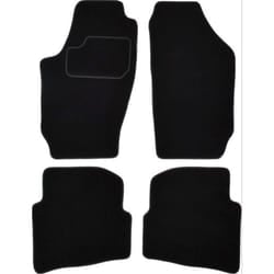 CUSTOPOL SKO15C Floor mat set Textile Front and Rear 4 black Tailored SKODA: Fabia 1 Combi