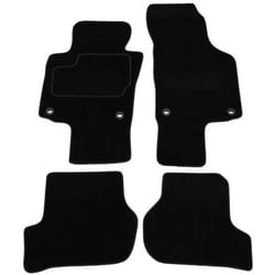 CUSTOPOL SKO65C Floor mat set Textile Front and Rear 4 black Tailored