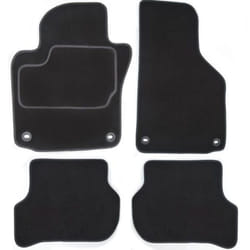 CUSTOPOL TOY285C Floor mat set Textile Front and Rear 4 black Tailored