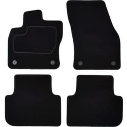CUSTOPOL VW372C Floor mat set Textile Front and Rear 4 black Tailored VOLKSWAGEN: Tiguan II