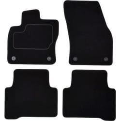 CUSTOPOL VW401C Floor mat set Textile Front and Rear 4 black Tailored