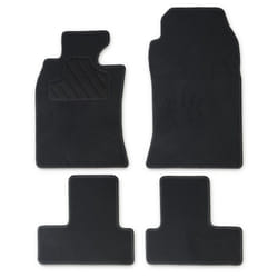 CUSTOPOL MIN10C Floor mat set Textile Front and Rear 4 black Tailored MINI: Hatchback
