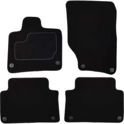 CUSTOPOL AUD240C Floor mat set Textile Front and Rear 4 black Tailored AUDI: Q7