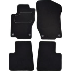 CUSTOPOL MER225C Floor mat set Textile Front and Rear 4 black Tailored MERCEDES-BENZ: ML-Class