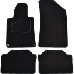 CUSTOPOL PGT255S Floor mat set Textile Front and Rear 4 grey Tailored