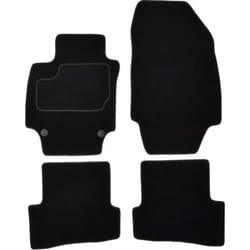 CUSTOPOL RNT100S Floor mat set Textile Front and Rear 4 black Tailored