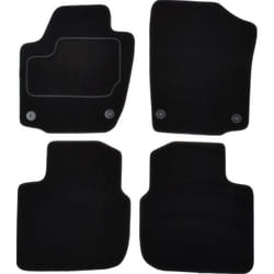 CUSTOPOL SKO99C Floor mat set Textile Front and Rear 4 black Tailored