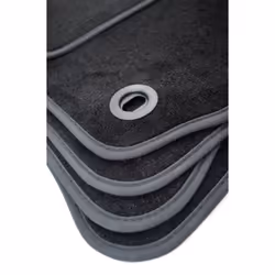 CUSTOPOL DAC75C Floor mat set Textile Front and Rear 4 black Tailored DACIA: SANDERO 2