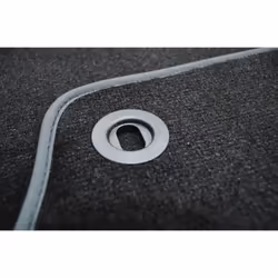 CUSTOPOL DAC75C Floor mat set Textile Front and Rear 4 black Tailored DACIA: SANDERO 2