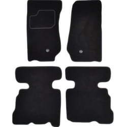 CUSTOPOL JEP75C Floor mat set Textile Front and Rear 4 black Tailored