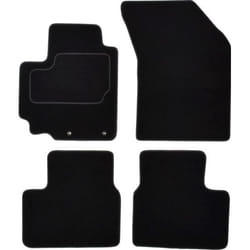 CUSTOPOL SUZ110C Floor mat set Textile Front and Rear 4 black Tailored