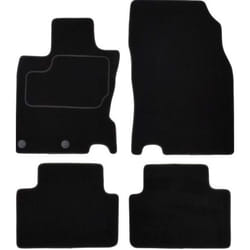 CUSTOPOL NIS230S Floor mat set Textile Front and Rear 4 grey Tailored NISSAN: Qashqai 2