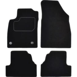 CUSTOPOL OPL195S Floor mat set Textile Front and Rear 4 grey Tailored