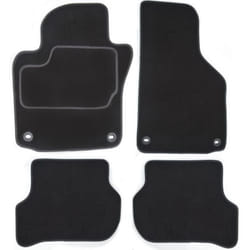 CUSTOPOL VOL161C Floor mat set Velours Front and Rear 4 black Tailored VOLVO: XC60 II