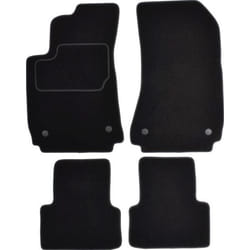 CUSTOPOL ALF50C Floor mat set Textile Front and Rear 4 black Tailored