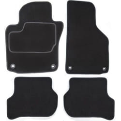 CUSTOPOL AUD138C Floor mat set Textile Front and Rear 4 black Tailored AUDI: A4 B9 Avant