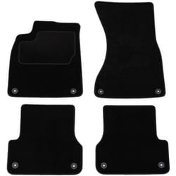 CUSTOPOL AUD192C Floor mat set Textile Front and Rear 4 black Tailored