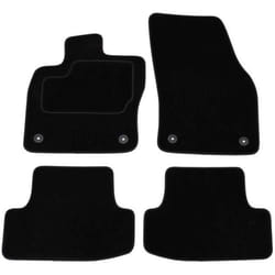 CUSTOPOL AUD223C Floor mat set Textile Front and Rear 4 black