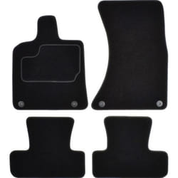 CUSTOPOL AUD230S Floor mat set Textile Front and Rear 4 grey Tailored AUDI: Q5