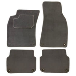 CUSTOPOL AUD232S Floor mat set Textile Front and Rear 4 grey Tailored