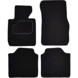 CUSTOPOL BM130C Floor mat set Textile Front and Rear 4 black Tailored